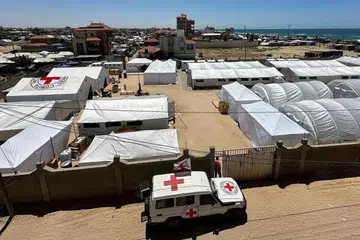 Serangan  ke atas pusat Palang Merah antarabangsa di Gaza telah  “merosakkan struktur pejabat Jawatankuasa Antarabangsa Palang Merah (ICRC)”.