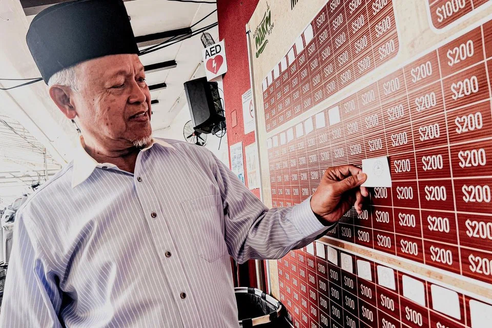 Papan infak akan disediakan di Singapore Expo bagi membolehkan pengunjung menderma, dengan setiap sumbangan bermula daripada $100, $200, $500 atau $1,000. 