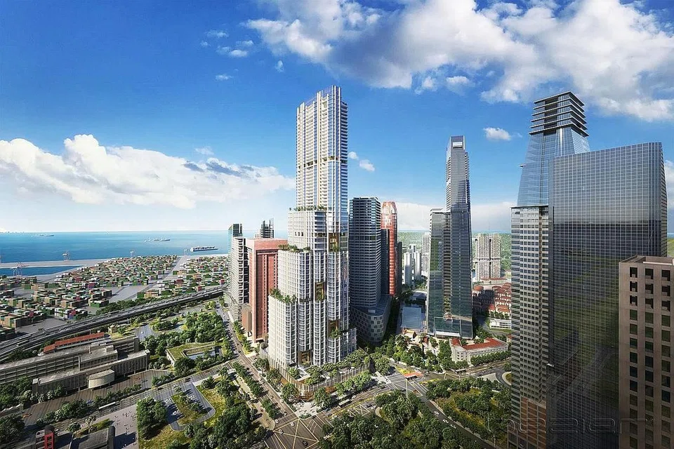 KEDIAMAN TERTINGGI SINGAPURA: Reka bentuk bagi kediaman tertinggi di Singapura yang akan di bina di 8 Shenton Way.