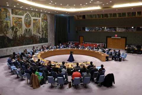 Majlis Keselamatan Pertubuhan Bangsa-Bangsa Bersatu mengadakan mesyuarat mengenai situasi di Gaza, di ibu pejabat badan dunia itu di New York City, Amerika Syarikat, pada 16 Oktober.