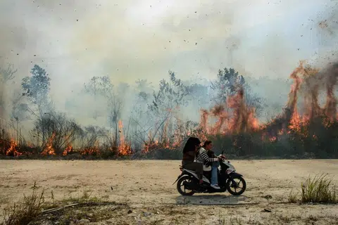jerebu, riau, titik panas