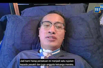 KONGSI PERKEMBANGAN TERKINI: Mantan penyiar Riz Sunawan tubuh Persatuan MND S'pura, kongsi perkembangan terkini dalan rancangan FB Live BH menjelang Hari Raya. - Foto BM