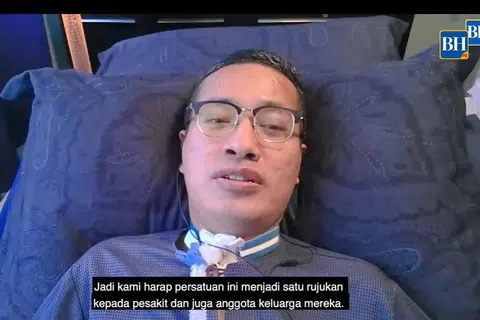 KONGSI PERKEMBANGAN TERKINI: Mantan penyiar Riz Sunawan tubuh Persatuan MND S'pura, kongsi perkembangan terkini dalan rancangan FB Live BH menjelang Hari Raya. - Foto BM