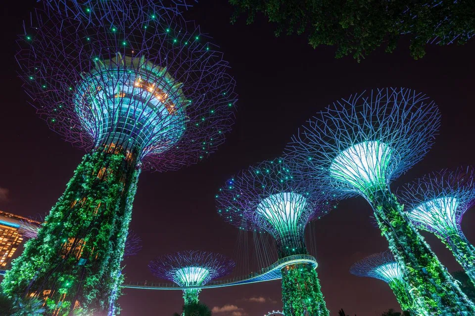 TINGKAT KESEDARAN AWAM: Acara pertunjukan lampu BebasDadahSG 2022 diadakan di  Gardens By the Bay dan Singapore Flyer. Acara tahun ini akan diadakan pada 26 Jun.