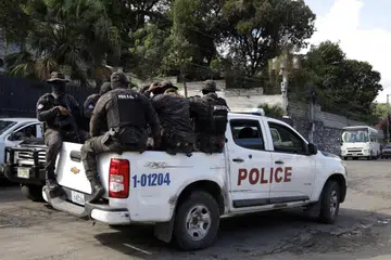 Pasukan keselamatan Haiti menjalankan rondaan bagi mencegah keganasan yang dilakukan oleh kumpulan gang di ., February 6, 2026. REUTERS/Egeder Pq Fildor/File Photo