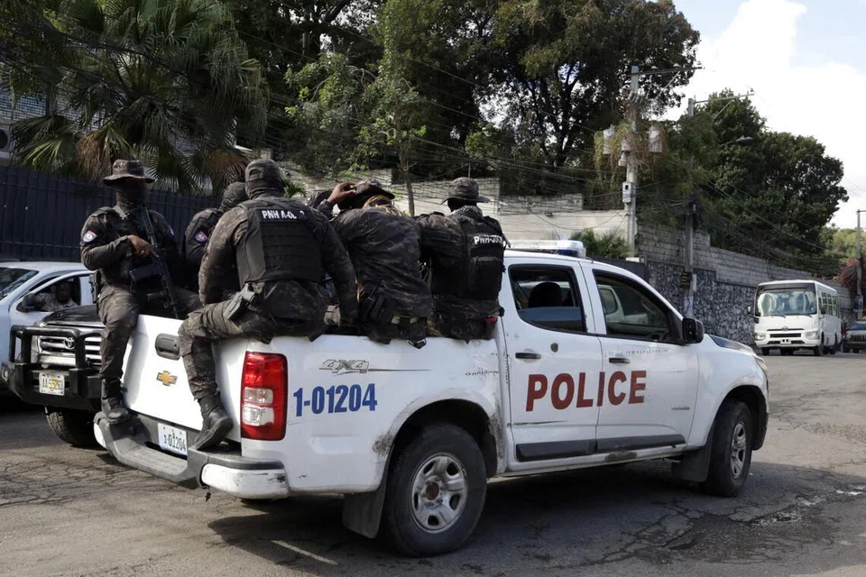 Pasukan keselamatan Haiti menjalankan rondaan bagi mencegah keganasan yang dilakukan oleh kumpulan gang di ., February 6, 2026. REUTERS/Egeder Pq Fildor/File Photo