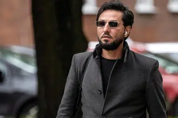 GAMBAR FAIL: Salwan Momika, seorang aktivis anti-Islam, di Malmö, Sweden, pada 3 September 2023.