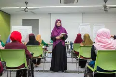 USTAZAH SHAMEEM SULTANAH: Allah telah menetapkan ibadat dan pahala yang berbeza dan istimewa bagi kaum wanita. - ZALEHA ABDUL KADER