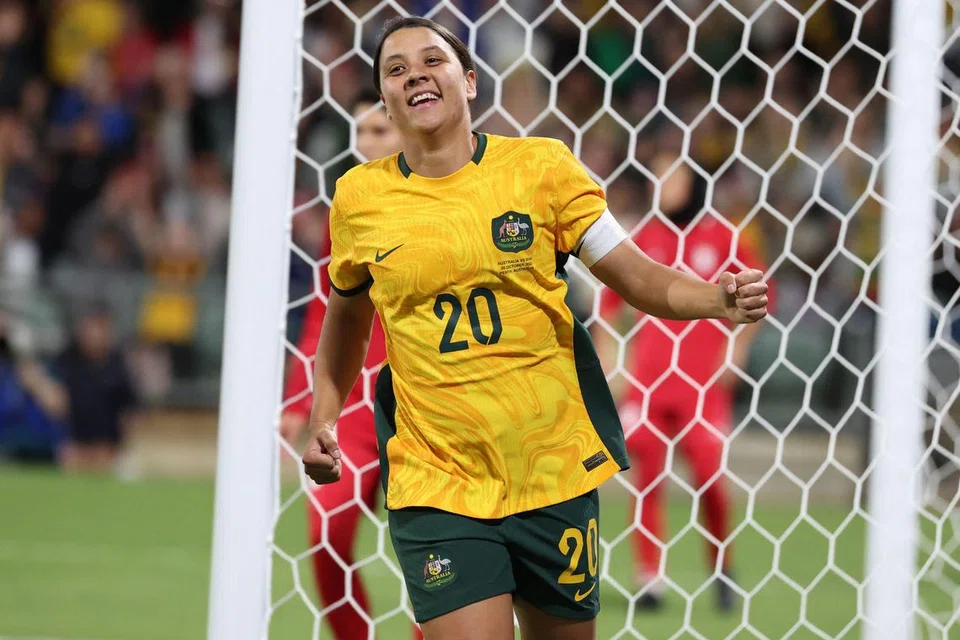 SAM KERR: Kapten dan penyerang pasukan bola sepak wanita Australia ini akan terlepas beraksi menentang Canada disebabkan kecederaan pada kakinya. 