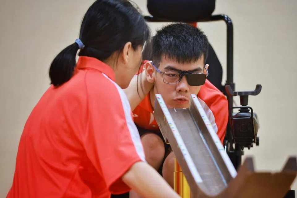 SASAR KEJAYAAN: Pemain Boccia, Aloysius Gan, 17 tahun, akan mewakili Singapura di Sukan Para Asia Hangzhou pada Oktober.