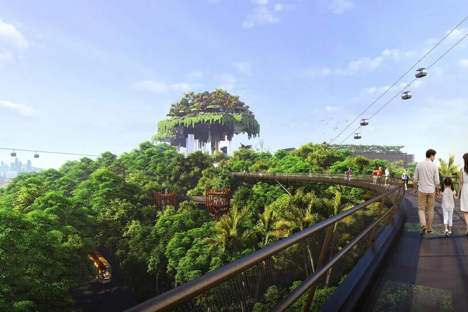 Imbiah Canopy yang terletak di atas Mount Imbiah akan menawarkan pemandangan panorama yang indah merangkumi seluruh pulau berkenaan.