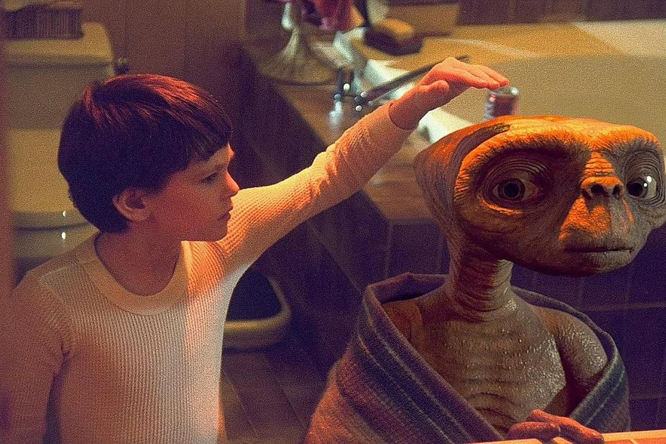 FILEM 'E.T. THE EXTRA- TERRESTRIAL': Filem tahun 1982 arahan Spielberg ini berjaya meraih pungutan AS$717 juta. - Foto fail 