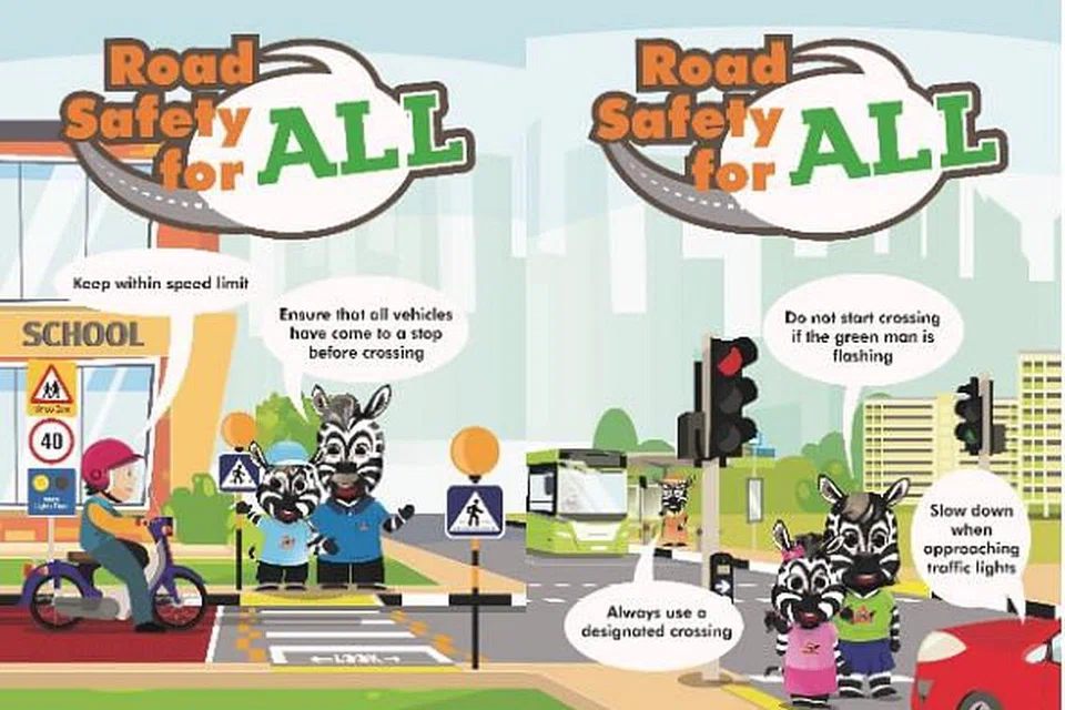 BERHATI-HATI DI JALAN RAYA: Bulan Keselamatan Jalan Raya Singapura (SRSM) dilancarkan secara dalam talian hari ini. Kempen selama sebulan ini dianjurkan oleh Majlis Keselamatan Jalan Raya Singapura (SRSC) dan Polis Trafik (TP). 