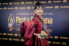 wahyu rahman, personaliti wanita paling popular, pesta perdana, menang