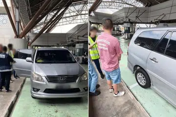 khidmat kereta sewa rentas sempadan, haram, pemandu, ditangkap, LTA