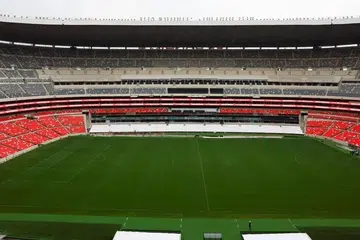 Pemandangan umum Stadium Mexico City ketika Mexico membuat persediaan untuk Piala Dunia 2026 yang dihoskan bersama oleh Amerika Syarikat, Canada dan Mexico.