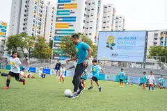 Anessa Sunshine Project, bola sepak, Hassan Sunny.