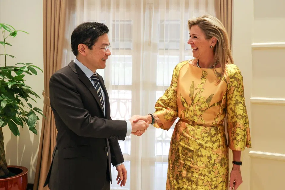 Encik Lawrence Wong telah bertemu dengan Ratu Maxima dari Belanda, di Istana, pada petang 7 November.