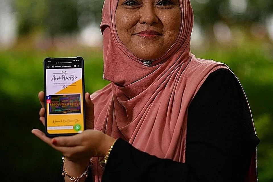 MANFAAT BELAJAR SEPANJANG HAYAT: Berbekalkan ilmu yang baru diraih, Cik Rozielawati Ismail kini lebih yakin menjana pendapatan melalui perniagaan dalam talian dan berharap dapat terus mempertingkat diri pada masa depan. - Foto BH oleh CHONG JUN LIANG