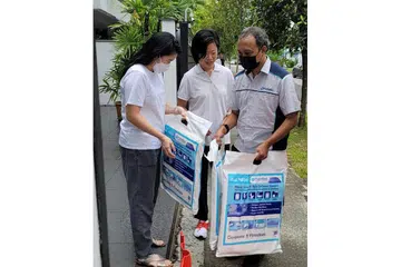 ELAK BANJIR: Alat perlindungan banjir boleh disiapkan dengan cepat semasa hujan lebat, kata PUB. - Foto FACEBOOK SIM ANN