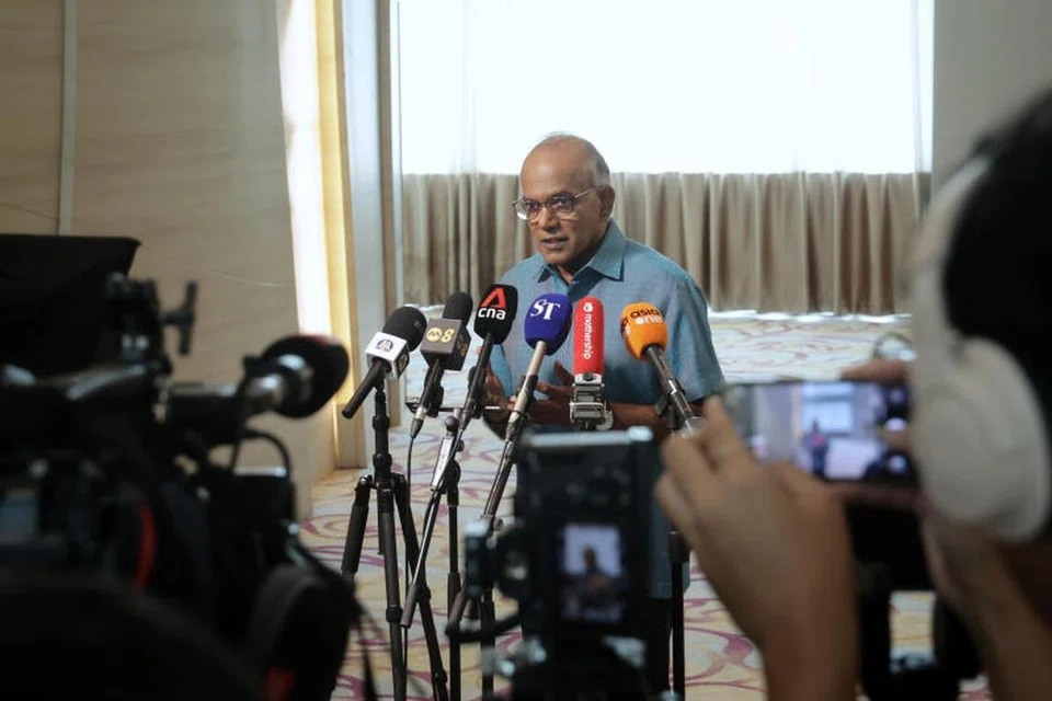 Menteri Ehwal Dalam Negeri merangkap Undang-Undang, Encik K. Shanmugam bertemu media di Civil Service Club @ Tessensohn pada 28 Jun 2024 untuk memberi ulusannya tentang serangan pengganas yang berlaku di Malaysia baru-baru ini.