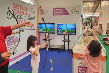 Permainan memanah secara virtual, atau alam maya, terbuka kepada sesiapa sahaja yang menghulurkan derma kepada Tabung Amal Aidilfitri (TAA).