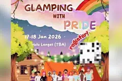 Glamping, LGBT, dibatalkan