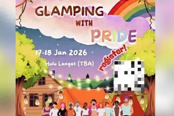 Glamping, LGBT, dibatalkan