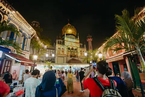 Pertunjukan cahaya terakhir yang dipamerkan di Masjid Sultan akan berlangsung pada 5 April.