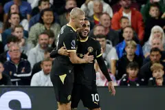 Rayan Cherki, Erling Haaland, Man City, Crystal Palace