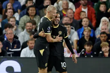 Rayan Cherki, Erling Haaland, Man City, Crystal Palace