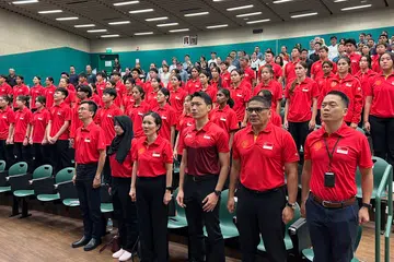 Temasya Sukan Sekolah-Sekolah Asean (ASG), David Neo, pemimpin kontinjen, Pasukan Sukan Sekolah Singapura (SSST), Rasidah Rahim