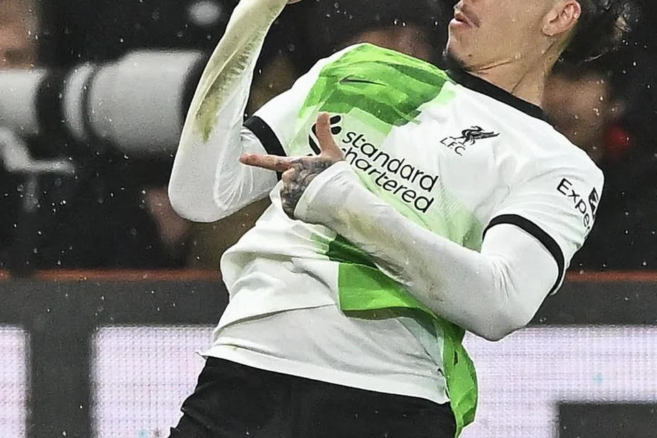 TIDAK PERLU RISAU: Penyerang Darwin Nunez meraikan gol keduanya dalam kemenangan 4-0 Liverpool ke atas Bournemouth. 