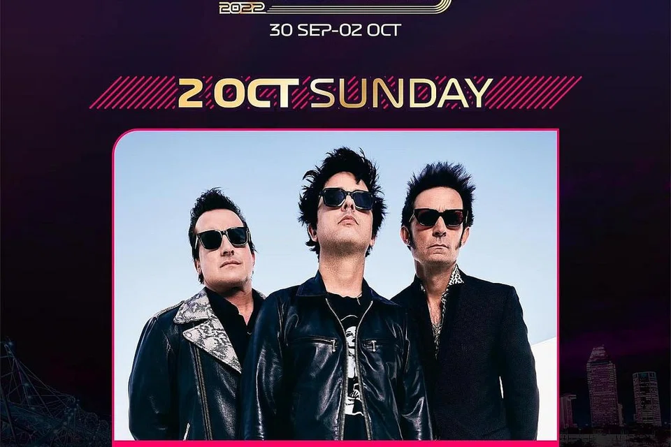 BAKAL TEMUI PEMINAT: Green Day, kumpulan yang memenangi Grammy, antara pemuzik yang sedia untuk membuat persembahan pada 2 Oktober kelak. - Foto FACEBOOK/GREEN DAY