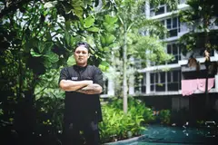 Encik Mohamad Hussin Said pemilik jenama Mangobossku yang bermula menjual minuman Mango Float di bazar pada 2019, kini menjual sajian popular crispy kunafa, atau kunafa rangup.