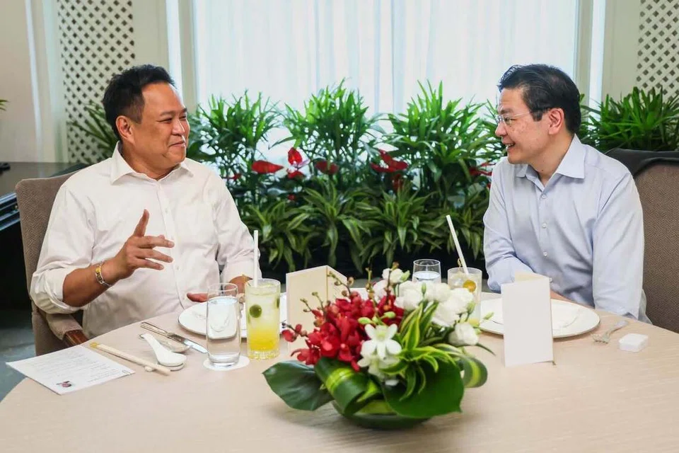 Lawrence Wong, Anutin Charnvirakul, hubungan Singapura Thailand