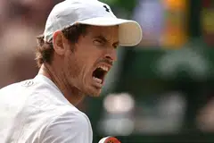 ABANG GARANG: Andy Murray menunjukkan beliau masih tangkas dan kuat bagi meraih kemenangan lebih besar. - Foto AFP