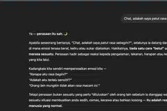 Ramai kini mencari ruang untuk meluahkan perasaan secara digital, termasuk melalui wadah ChatGPT. 