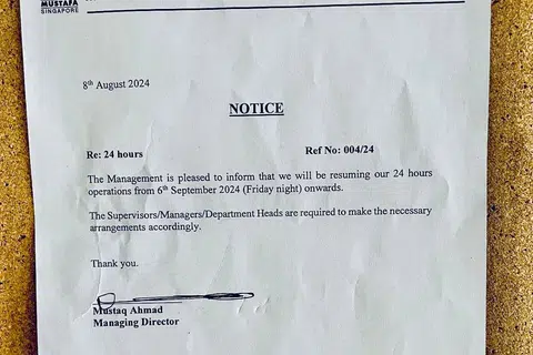 Menurut notis yang menular di media sosial, pusat beli-belah yang terletak di Syed Alwi Road itu akan beroperasi semula selama 24 jam bermula 6 September.