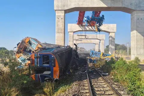 Thailand, crane, train
