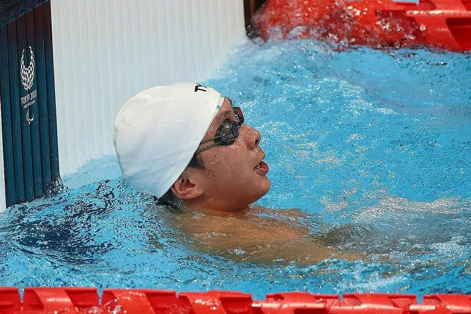 TETAP CEMERLANG: Meskipun tidak membawa pulang pingat dan mendapat tempat keempat Paralimpik Tokyo, perenang negara, Toh Wei Soong, tetap berjaya memecahkan rekod kebangsaannya dalam tiga acara yang dipertandingkannya. - Foto SPORT SINGAPORE