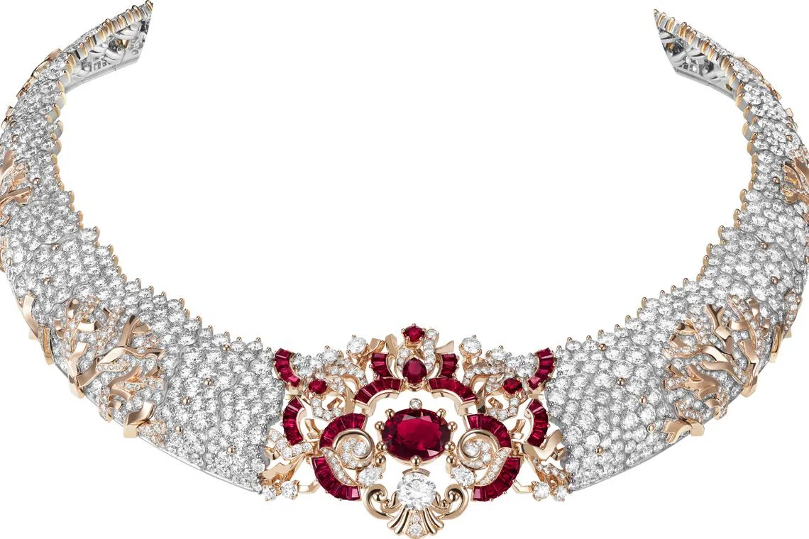 One of several magnificent necklaces from Van Cleef & Arpels' Treasure Island high jewellery collection.