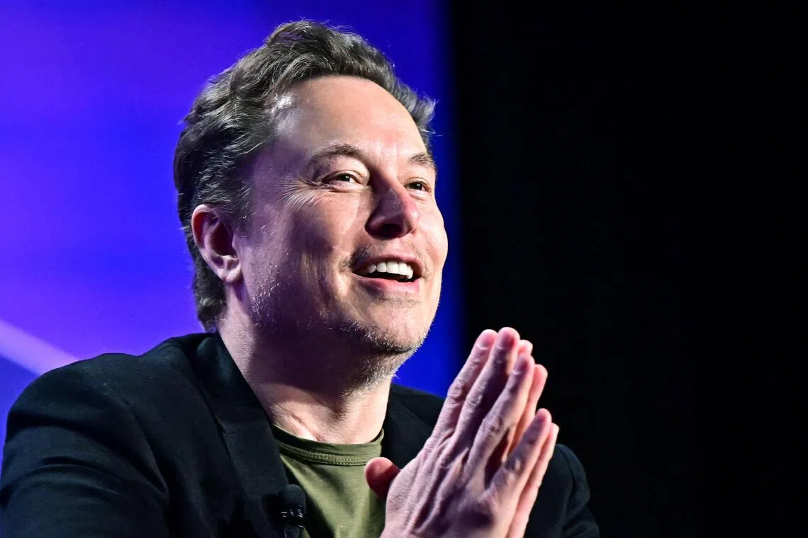 Goals for Elon Musk over the next decade include the company’s delivering 20 million vehicles, having 1 million robotaxis in operation, selling 1 million robots and earning as much as US$400 billion in core profit.