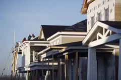 The supply of new homes for purchase rose to 477,000 in the month, the highest since 2008.