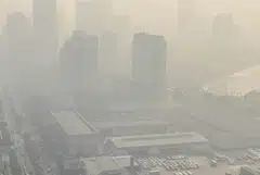 Levels of hazardous small particles, known as PM2.5, were measured at 266 micrograms per cubic metre in Hanoi early on Friday (Jan 3), the highest reading among a list of most-polluted cities.