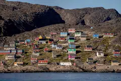 The village of Kangaamiut in Greenland. Trump claims that US ownership of the Danish territory is "an absolute necessity".