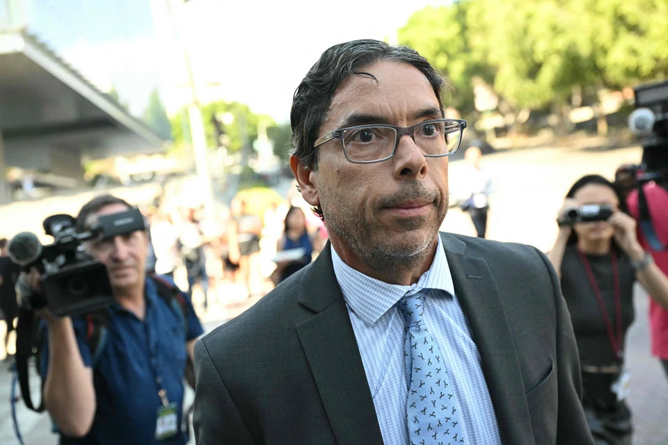 California physician Mark Chavez exits federal court in Los Angeles, California, Oct 2, 2024. Chavez pleaded guilty to conspiring to distribute the drug ketamine to the late actor Matthew Perry, who died of a ketamine overdose in October 2023. 