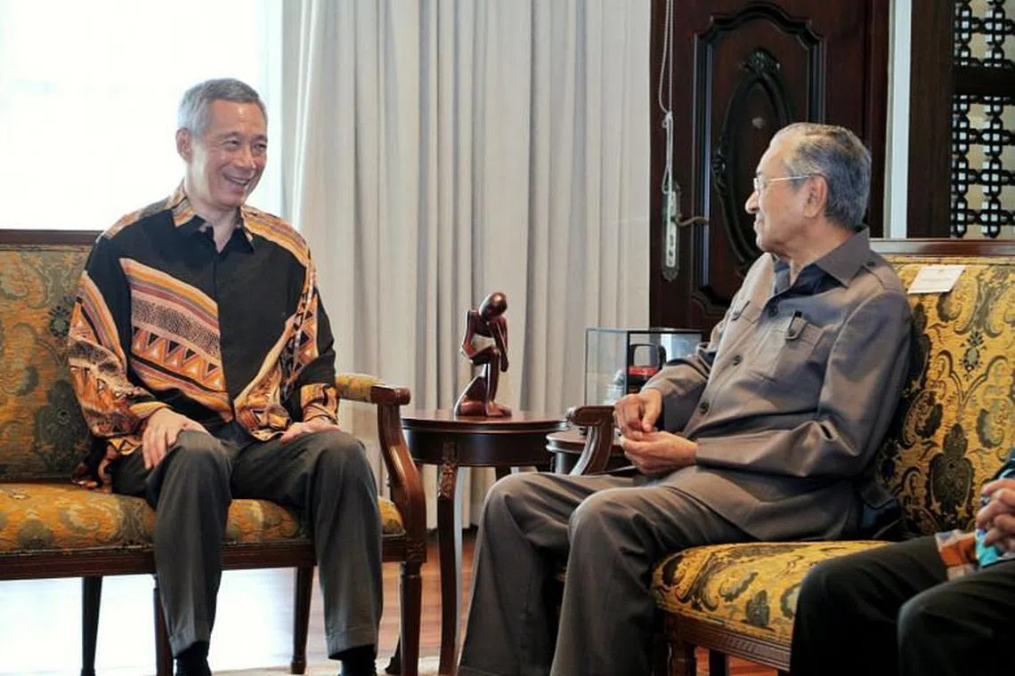 PM Lee Hsien Loong meets Malaysian PM Mahathir Mohamad in Putrajaya