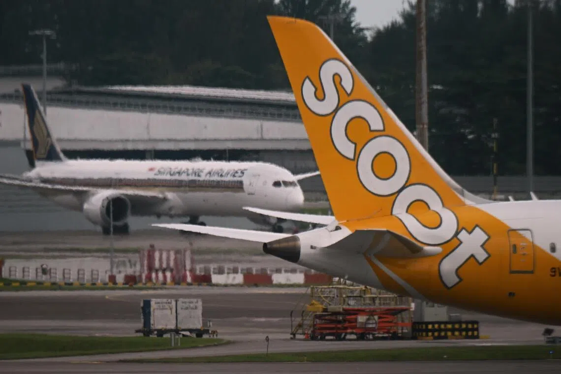SIA flights between Singapore and Dubai and Scoot flights between Singapore and Jeddah are affected.

