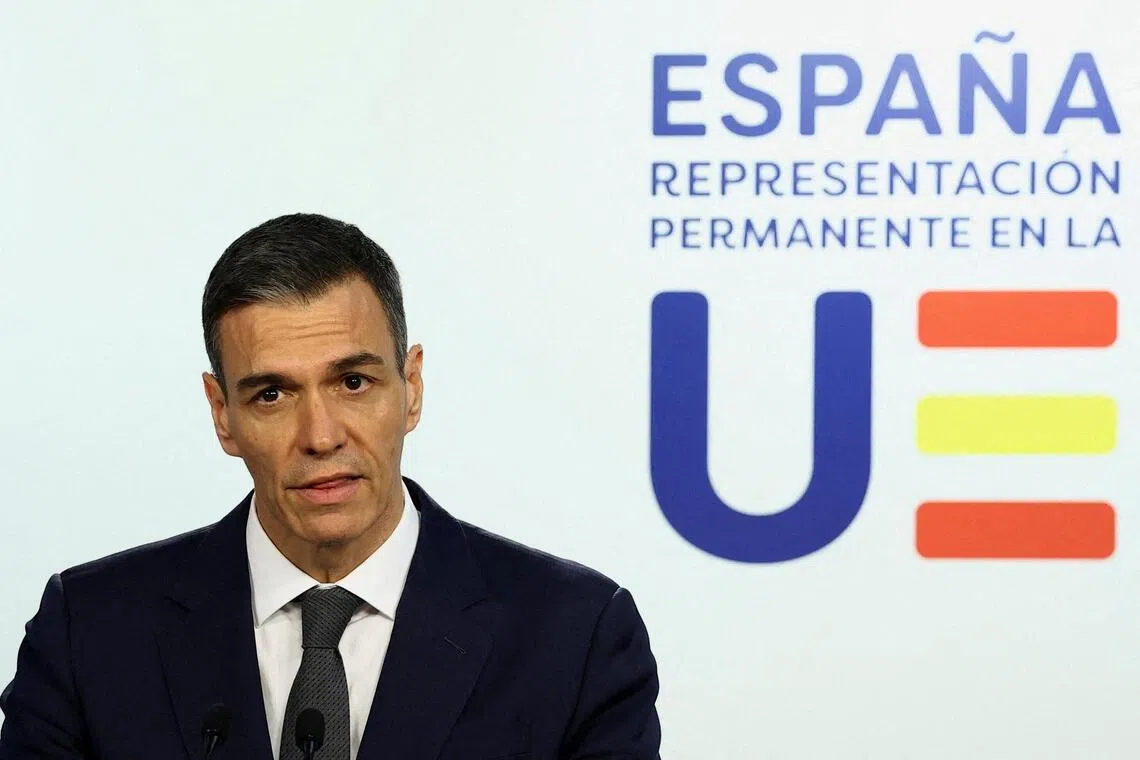 Spain's Prime Minister Pedro Sanchez has risked President Trump's ire with a series of policy moves, including refusing to let vessels transporting weapons to Israel dock in Spain.